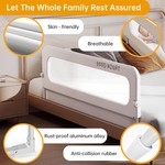 TopikaKids - 1.2m Foldable Kids Bed Rail for Toddlers & Baby, Safety Guard
