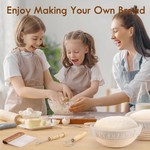 Topika Sourdough Starter Kit for Bread, Baking Supplies with Proofing Basket