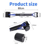 TopikaPet - Heavy Duty Pooper Scooper for Large&Small Dogs 80cm - Blue