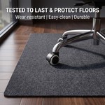 Topika Office Chair Mat Anti-Slip for Hardwood , Tile Floors Odour-Free Eco