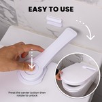 Topika 2 Piece Toilet Safety Lock For Kids SafetyToilet Lid Lock& 1-click