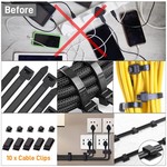 Topika Cable Box Organiser Set With 3 Boxes And 5 Types Accessories