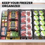 Topika - Chest Freezer Baskets, Foldable Organiser Bins with Handles