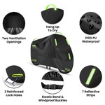 TopikaAuto - 4 Sizes Motorcycle Cover Waterproof Outdoor Heavy Duty 210D PU