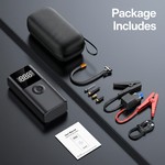 Topika 4-In-1 Battery Starter, Car Battery Jump Starter With Air Compressor