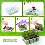 Topika - Seed Starter Tray Seed Starting Trays Reusable Silicone 4Pcs Set
