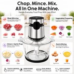 Topika 5L Electric Meat Grinder For Meat, Vegetables & Food Chopper Blender