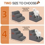Topika Dog Stairs Ramp, Non-Slip Dog Stairs for Small Dogs and Cats