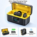 Topika Wireless Microphones, Mini Wireless Microphone for iPhone & Android