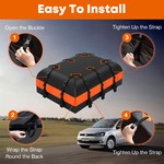 TopikaAuto - 840D Waterproof Car Roof Luggage Bag Carrier Bag, 425L/568L