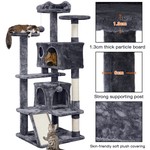 Topika Cat Tree Tower, Cat Scratching Post & Tower Play House