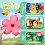 Topika Flower Garden Building Blocks 117pcs Pretend Play Set, STEM Toy