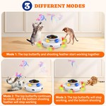 Topika Interactive Cat Toy, 3 in 1 Automatic Kitten Toy