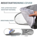Topika Ironing Board 120x38cm, Foldable Stand with Iron Holder & Hanger