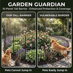 Topika - Gardening Fences Metal Garden Fencing 99cm x 32cm -10pcs