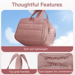 Topika Travel Toiletry Bag for Women Large Capacity Makeup & Toiletries Bag