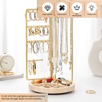 Topika - Rotating Jewellery Organiser Display Stand & Earring Holder