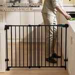 Topika Baby Gate for Stairs, 75-110cm Adjustable Safety Gate