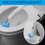 Topika Disposable Toilet Brush & Holder Set with 16 Refills , No Mess
