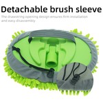 Topika Car Wash Brush Kit with Long Handle, Chenille Mitt, Mop & Extra Head