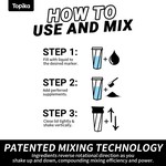 Topika 700ml Leak-Proof Protein Shaker Cup No Blending Ball or Whisk