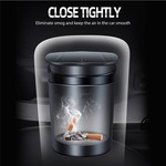 Topika Car Ashtray with Lid, Smokeless Ash Tray, Mini Car Trash Can