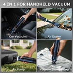 Topika 4-in-1 Cordless Handheld Vacuum, Air Duster & Pump, Up to 18KPa