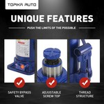 TopikaAuto-20T Car Jack Hydraulic, Heavy-Duty Bottle & Trolley Jack for Car