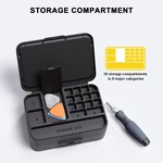 Topika - 132 PCS Magnetic Screwdriver Set, Mini Precision Repair Tool Kit