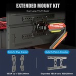 Topika - Heavy-Duty Single Monitor Arm Mount, RGB, Compatible with 13-49" Screens