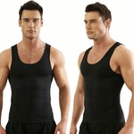 Topika - Compression Vests For Men Men Seamless Shaper Vest Tummy Control