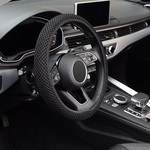 Topika - Steering Cover, Car Steering Wheel Cover For Cars, Black 37-39CM
