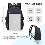 Topika 21L Orthopaedic Waterproof School Backpack, Lightweight Travel Bag