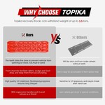 TopikaAuto - 2PC Off-Road Traction Boards for Sand&Mud Recovery, 3.5T Load