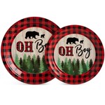 Topika Oh Boy Party Supplies with Paper Plates Cups Napkins etc Cutlery
