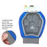 Topika Dual-Sided Dog Rubber Paw Grooming Glove with Velour Fur Remover