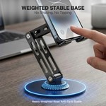 Topika Foldable Phone Stand, Flexible Adjustable Arms, Non-slip Pads