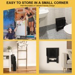 Foldable Step Ladder,Non-Slip Portable Footstool with Dual Platform
