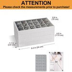 Topika Jewellery Organizer, Velvet Jewelry Tray with Storage for Drawer