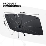 Topika Umbrella Car Shield, Foldable Car Shade Umbrella For Car Windshield