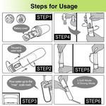 Topika Electric Portable Bidet Handheld, Battery Operated (2×AAA Required)