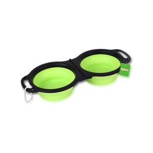 Topika - Collapsible Dog Bowls Silicone Travel Pet Food and Water Bowls Set