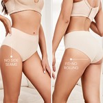 Lekkon Women Underwear High-Waist Brief Lady Panties Seamless 3/6 Pack