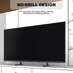 Topika Adjustable Table Top TV Stand with Heavy-Duty double tube Steel Base