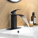 TopikaHome - Black Bathroom Faucets, Modern Sink Faucet & Basin Mixer Tap
