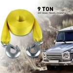 TopikaAuto 9T 6m Heavy Duty All Terrain Tow Recovery Strap with Hooks & Bag