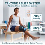 Topika - Kniee Brace, Knee Meniscus Sports Knee Guard with V-Cross Straps
