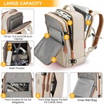 Topika - Travel Backpack Large Capacity, Expandable Oxford Laptop Backpacks