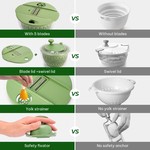 Topika Large Capacity Salad Spinner Salad Spinner Dryer With 5 Blades 25CM