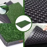 Topika Dog Grass Pad with Tray, Training Pee Mat, 20x25"51x64 CM